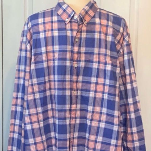 Vineyard Vines Shep Ian Plaid Button Down Shirt Slim Fit Murray Shirt XXl - Picture 1 of 3